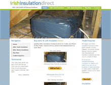 Tablet Screenshot of irishinsulationdirect.com